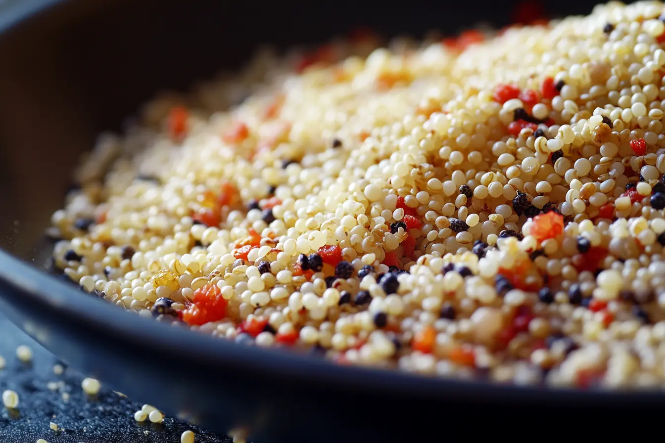 Gluten-free couscous with Mediterranean ingredients